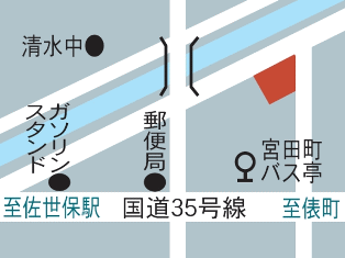 お店の地図です。