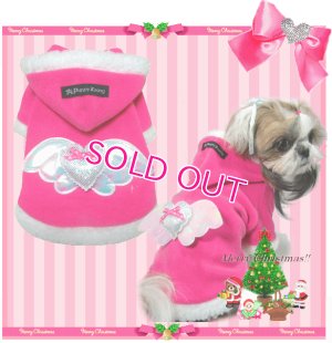 画像2: 【在庫限り】【XL】【ピンク】【999円】可愛いウイング＆ハートのフード【puppyzzang】クリスマス【xmas】