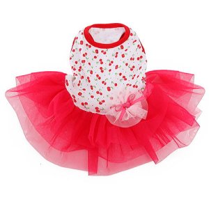 画像4: 犬 服/愛犬[メール便無料]Cherry Shirring Dress[PUPPYANGEL]PA-DR102