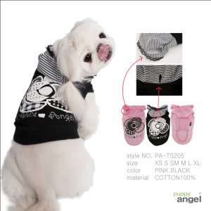 画像2: 犬　服/PUPPYANGEL/Big Rose Hoodie/PA-TS205/メール便無料/カメリア/ローズ