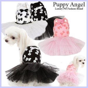 画像1: 新作/White Ribbon Dress/PUPPYANGEL/PA-DR122【送料無料】