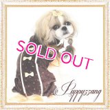 【20％OFF】【2380円】【セール】【犬 服】【メール便OK】リボンのブラウニーオールインワン【Puppyzzang】