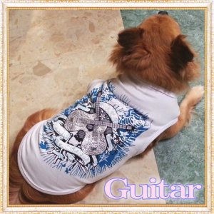 画像2: 大特価【只今999円】【メール便OK】夏/愛犬服/ロックギタータンクトップTEE-coolpet