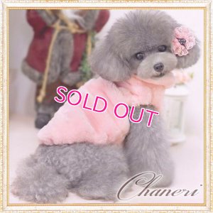 画像7: 【再入荷】【犬 服】【カメリアリボン付】PETCOふわふわコート【メール便OK】