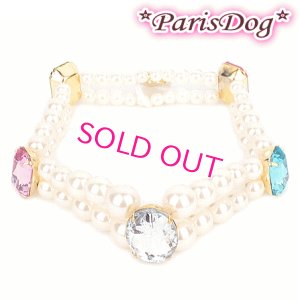 画像2: 【犬用】【アクセサリー】パールビジューネックレス【Parisdog】【メール便OK】