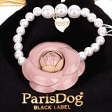 【犬用】【アクセサリー】カメリア＆パールのネックレス【Parisdog】【メール便OK】