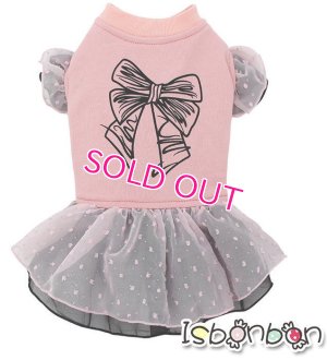 画像3: 【在庫限り】【Mサイズのみ】【Sale　2000円】【犬 服】シフォンフリルのリボンワンピ【ISBONBON】【メール便OK】
