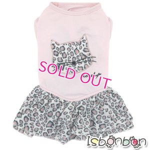 画像2: 【新作】【在庫限り】【2180円】【犬 服】ピンキーヒョウ柄ワンピース【ISBONBON】【メール便OK】