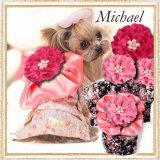 【犬 服】【Sale】【1680円】【帯飾り付】オシャレゆかた【Michael】【Cute dog】【メール便OK】