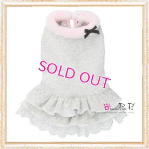 画像1: 【犬 服】【30％OFF】【Sale3680円】 Cocoニッティードドレスグレー【PrettyPet】【メール便OK】