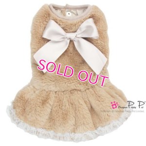 画像11:  【犬 服】【30％OFF】【Sale3380円】 プラッシュファードレスベージュ【PrettyPet】【メール便OK】