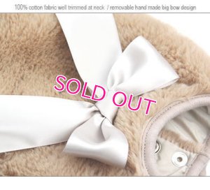 画像8:  【犬 服】【30％OFF】【Sale3380円】 プラッシュファードレスベージュ【PrettyPet】【メール便OK】