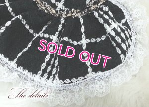 画像9: 【犬 服】【新作】【2980円】Coco調白黒チェックドレス ブラック【Doggy Star】【メール便OK】