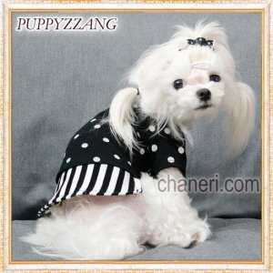 画像9: 【Sale】【犬服】オシャレなモノクロ長袖TEE【PUPPYZZANG】【メール便OK】