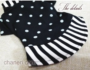 画像6: 【Sale】【犬服】オシャレなモノクロ長袖TEE【PUPPYZZANG】【メール便OK】