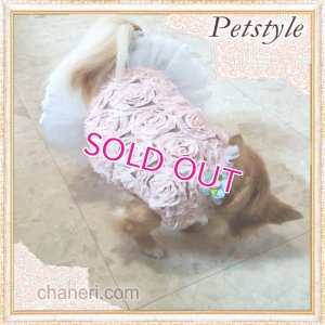 画像3: 【再入荷】【Sale】【1680円】【犬 服】Roseモチーフワンピース【petstyle】【メール便OK】
