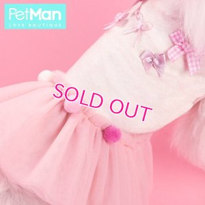 画像6: 【新作】【犬 服】リボンとポンポンのチュチュワンピース【PetMan】【メール便OK】