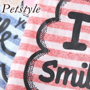 画像9: 在庫sale【犬 服】スマイル ボーダー TEE 【Petstyle】【メール便OK】在庫限り