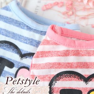 画像6: 在庫sale【犬 服】スマイル ボーダー TEE 【Petstyle】【メール便OK】在庫限り
