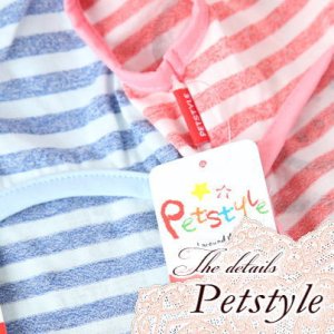 画像10: 在庫sale【犬 服】スマイル ボーダー TEE 【Petstyle】【メール便OK】在庫限り