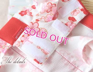 画像17: 在庫限り【XS】【犬 服】【Sale】【帯飾り付】可愛い梅の花ゆかた【Petstyle】浴衣　和装　着物【メール便OK】