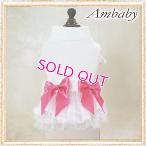 画像2: 【秋冬新作】【XS】【S】【犬 服】超小型犬のリボンのチュチュワンピース【AIPET】【メール便OK】