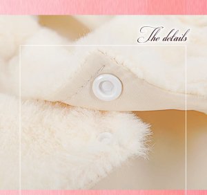 画像13: 【新色】【冬】【犬 服】ビジューリボン付フェイクファーコート【メール便OK】