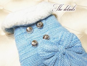 画像18: 在庫限り【メール便無料】【犬 服】【sale】【990円】ふわふわツイードおリボンコート【Petstyle】