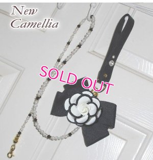 画像6: 【New】愛犬用★エレガントNewカメリアリボンのビーズリード・ホワイト〜8kg Chaneri  