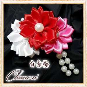 画像3: 【新作】【愛犬用】【ヘアリボン】花かんざし風髪飾り【プラバレッタ】【メール便OK】