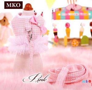 画像4: 【再々再…入荷】【お試し価格】【1580円】ツイード＆チュチュのCuteハーネス＆リード【MKO】【メール便OK】