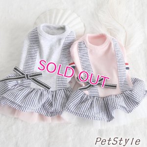 画像2: 犬 服 犬の服 ドッグウェア ワンピース ワンピ 春 新作 Paris タグ チュチュ Cute ワンピース【メール便可】