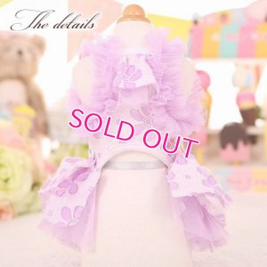 画像18: 犬 服 犬の服 ドッグウェア ワンピース ワンピ 春 夏 新作 MKO フラワー レース チュチュ Dress【メール便可】
