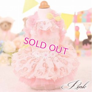 画像3: 犬 服 犬の服 ドッグウェア ワンピース ワンピ 春 夏 新作 MKO フラワー レース チュチュ Dress【メール便可】