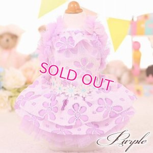 画像4: 犬 服 犬の服 ドッグウェア ワンピース ワンピ 春 夏 新作 MKO フラワー レース チュチュ Dress【メール便可】