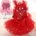在庫限り 犬の服 Sale  ラグジュアリー スパンコール＆チュチュDress【メール便無料】パーティー イベント