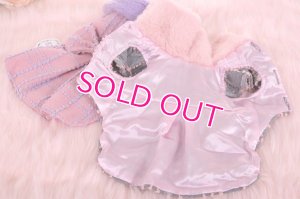 画像7: 犬 服 犬の服 Sale ドッグウェア ワンピース ドレス  秋冬のチェックとリボンのコートDress【メール便可】