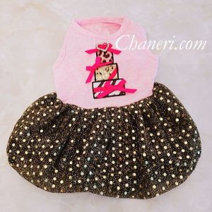 画像11:  【sale】【春新作】【犬 服】ラグジュアリーなスパングルたっぷりワンピ－ス【メール便OK】