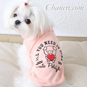 画像3: 犬 服 犬服 犬の服 Tシャツ タンクトップ CuteなブタさんプリントのTEE 【Petstyle】【メール便OK】【Sale 】