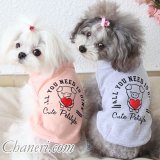 犬 服 犬服 犬の服 Tシャツ タンクトップ CuteなブタさんプリントのTEE 【Petstyle】【メール便OK】【Sale 】