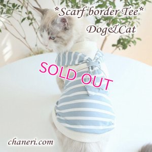 画像7: 【犬 服】【Sale】【在庫限り】Petstyle スカーフスタイルのボーダーTEE【メール便OK】最終値下げ　