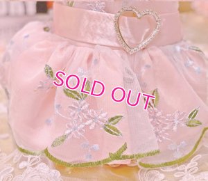 画像3: 【在庫限り】犬 服【ピンク】【M】サテンと刺しゅうレースのワンピース　ドレス