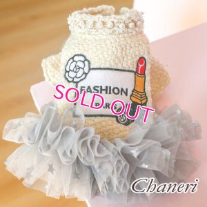 画像2: 犬 服 犬の服【秋冬】 Coco調のカメリア＆ルージュチュチュDress【メール便可】パーティー イベント