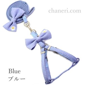 画像6: 値下げ　セール　ナチュラルカラー　デイジー刺しゅうのハーネス＆リードのセット【メール便OK】