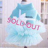 犬 服 犬の服【在庫sale】【限定販売】ティファニーブルー の チュチュDress【メール便可】パーティー イベントセレクト import