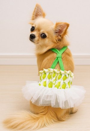 画像6: 【サマーセール】【最終sale】【580円】【犬 服】ライムチュチュワンピース【Petstyle】【メール便OK】 