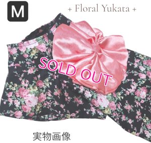 画像6: 【犬 服】【Sale】【1220円】【帯飾り付】オシャレゆかた【Cute dog】【メール便OK】ブラック M