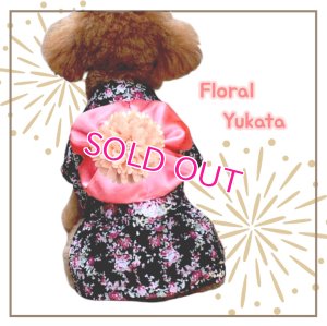 画像9: 【犬 服】【Sale】【1220円】【帯飾り付】オシャレゆかた【Cute dog】【メール便OK】ブラック M