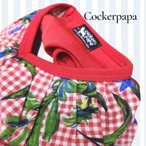 画像12: 【サマーsale】【犬 服】韓国ブランドCockerpapa ギンガムチェック＆ハイビスカスのフリルTEE【コカパパ】【メール便OK】