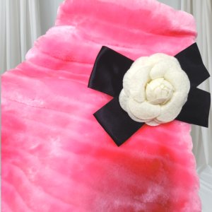 画像3: 【sale】【新色】【犬 服】【カメリアリボン付】PETCOふわふわコート【メール便OK】